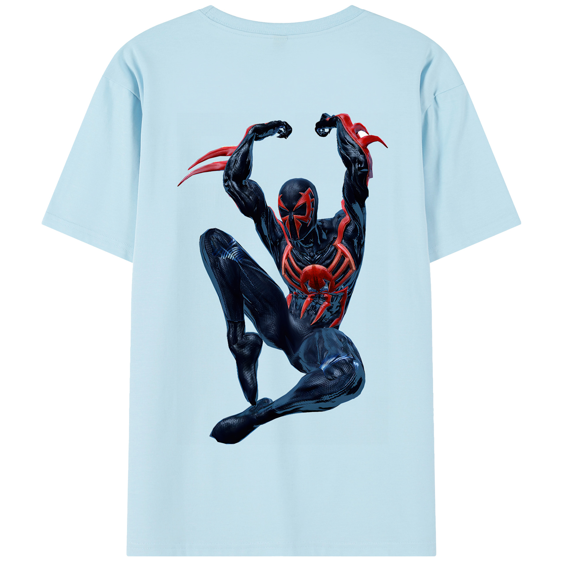 Spider Man スパイダーマン 綿100％半袖Tシャツ（背面プリント）